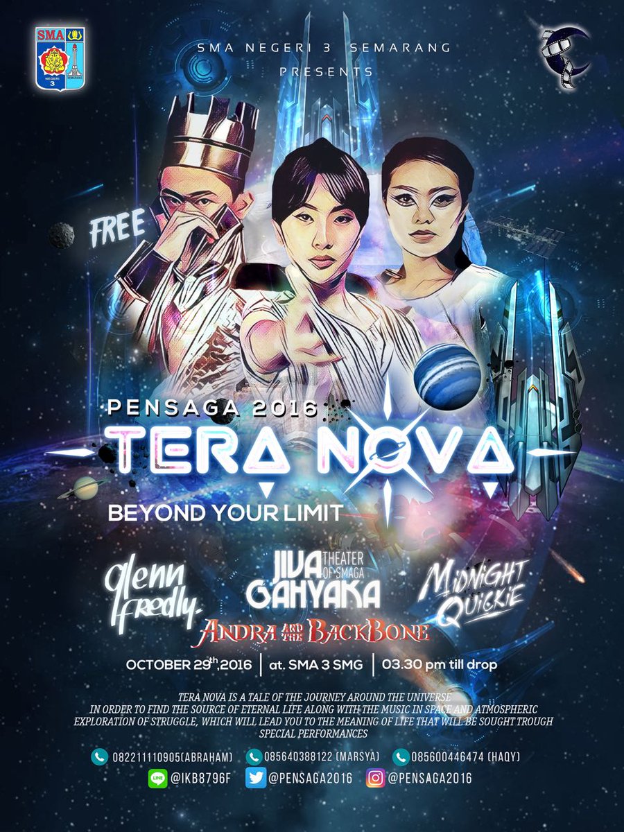 ABackBone's tweet photo. Malam ini Pensaga Tera Nova "Beyond Your Limit" SMA Negeri 3 #Semarang @Pensaga2016 #Pensaga2016 https://t.co/pD9CKRaMbN