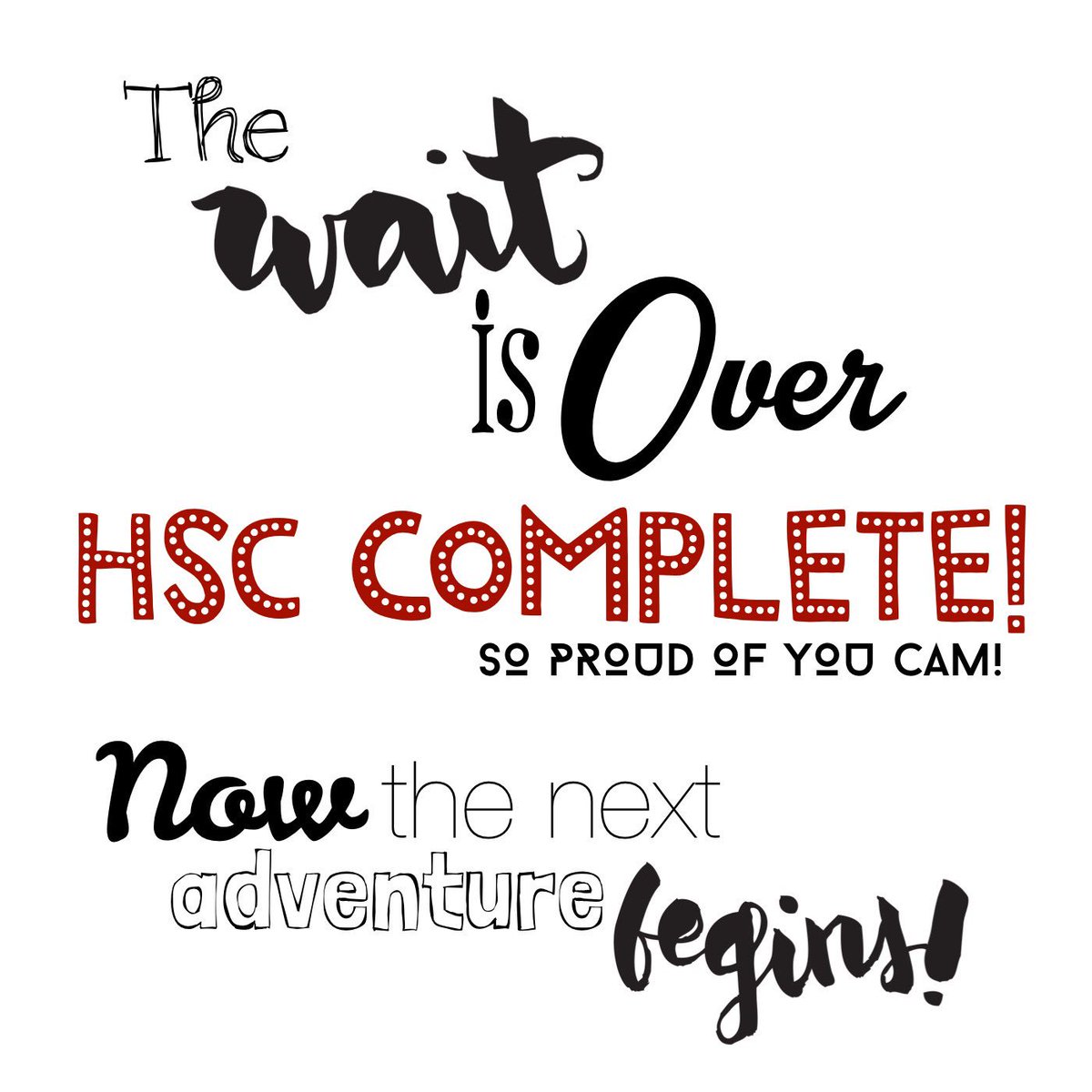 7Mrsjames's tweet photo. Congrats Cam! #HSC2016 #schoolingcomplete #hscdone! https://t.co/92xyEnOYam