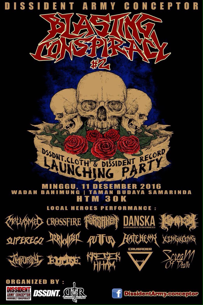 <a href="/forsakenmetal/">Forsaken</a> confirmed Blasting Conspiracy #2 Minggu 11 Desember 2016 Taman Budaya Samarinda - Boy Band From Hell is Back!