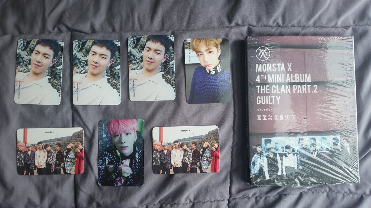 rabbiwbebe's tweet photo. [RT] Vendo discos de MONSTA X (versión Inocent y versión Guilty)

#monsta_x #Guilty #Inocent #4thminialbum #TheClan #TheClanPart2 #Figther https://t.co/eQvObbICMi