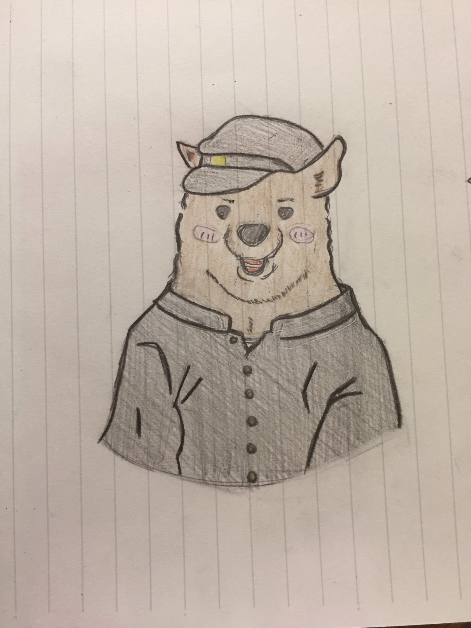 ひばり そういえば昨日 しろくまカフェの グリズリーくんを初めて描いた M ﾌﾟｯ なかなかといい出来ʬʬʬ しろくまカフェ グリズリーくん 幼い頃