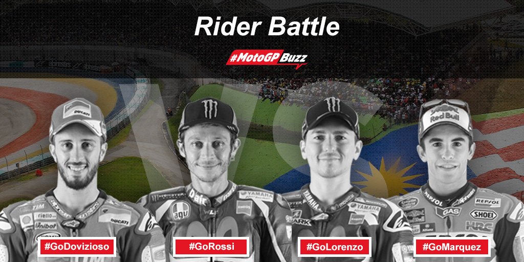 MotoGP's tweet photo. Which of the top4️⃣ will get the holeshot at the #MalaysianGP? 

#MotoGPBuzz 🌍 https://t.co/8o8B8ewut2 @motul https://t.co/vT0XGQQazn