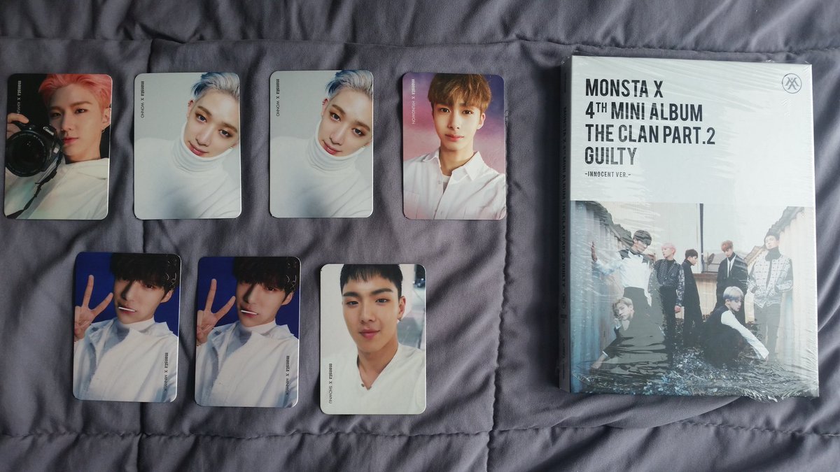 rabbiwbebe's tweet photo. [RT] Selling MONSTA X 4th mini-album
The Clan part. 2 (Inocent ver. &amp; Guilty ver.)

#monsta_x #Guilty #Inocent #TheClan #TheClanPart2 https://t.co/DXx4fDnhhG
