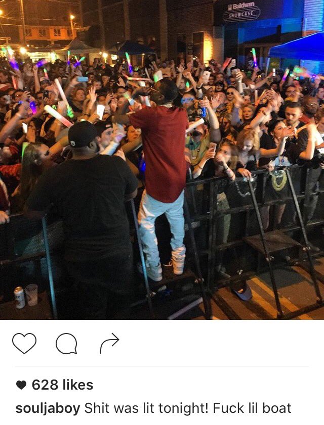 Sir_12's tweet photo. Uh Oh‼️ Somebody Aint Havin It‼️#SoDisrespectful ‼️ @theshaderoom @akademikstv @thepublicpov @balleralert #SouljaBoy #LilYachty #IndiaLove https://t.co/0dFLApLJXX