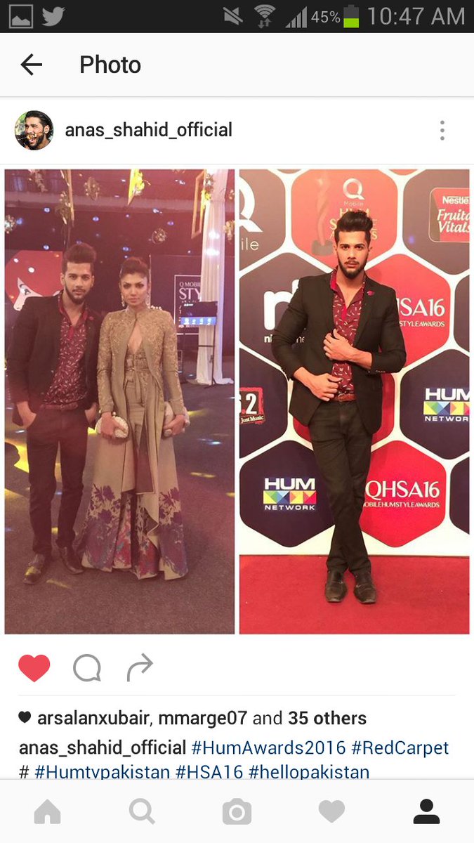 ianasshahid's tweet photo. #Humawards2016 #Qmobile #Anasshahidofficial #AS #Repost https://t.co/yEt9pxTIiQ