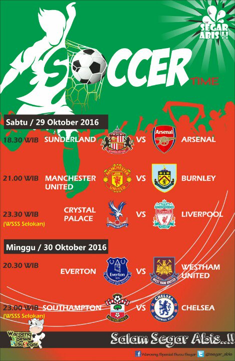 Yg habis jalan2 weekend ini, malam nanti bisa rileks bersorak bareng sambil nyusu. Ayo dukung tim kesayangan..