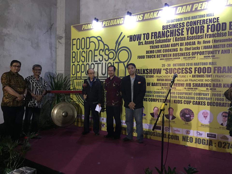 Pembukaan event Yogyakarta Food Business Opportunity Expo 2016, 28 - 30 Oktober 2016, Hartono Mall Jogja