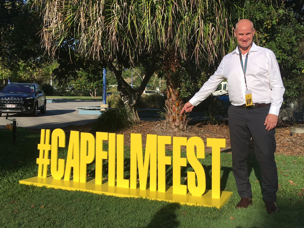 GlennButcherMP's tweet photo. #capfilmfest is on this afternoon, great representing Minister @katejonesqld https://t.co/hmGaZbKGju