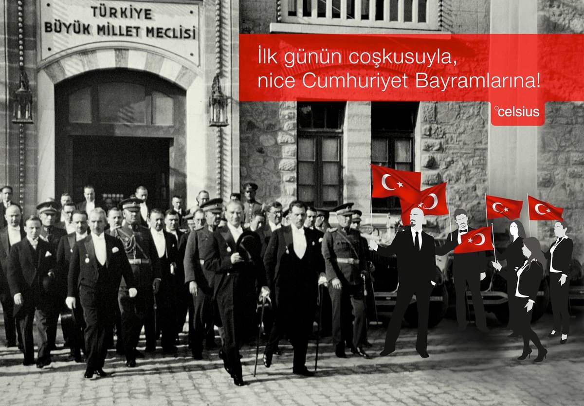 celsiusbt's tweet photo. İlk günün coşkusuyla nice Cumhuriyet Bayramlarına!

Bize Cumhuriyet'i armağan eden Atatürk ve dava arkadaşlarını saygıyla anıyoruz. https://t.co/2IWA1Tdvfo