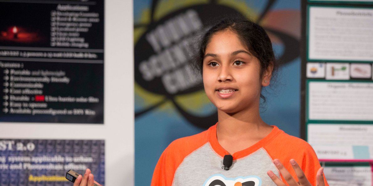 womensmediacntr's tweet photo. This brilliant 13-year-old devised a way to make clean energy using a device that costs $5 https://t.co/OZYUkIqh0f via @BI_Science https://t.co/ah2FYDzuey