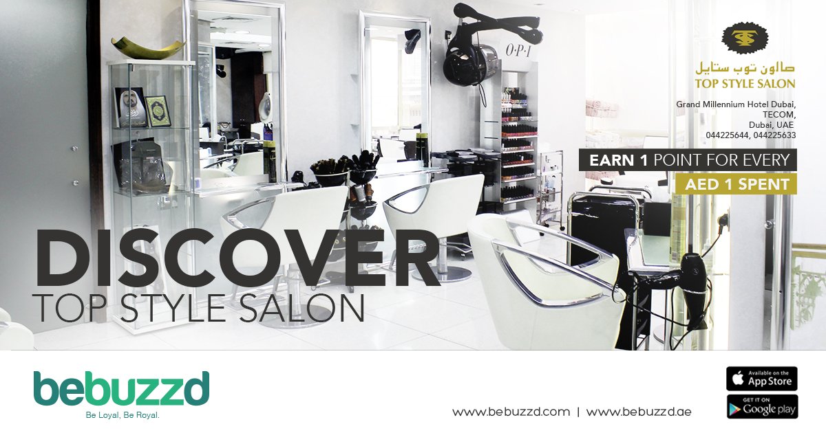 bebuzzd's tweet photo. Great #salon for gents and ladies - Top Style Salon #Dubai is on board with #Bebuzzd! Be loyal. Be royal. #HappyDeepavali #happyDiwali https://t.co/fwuqBqVhcK