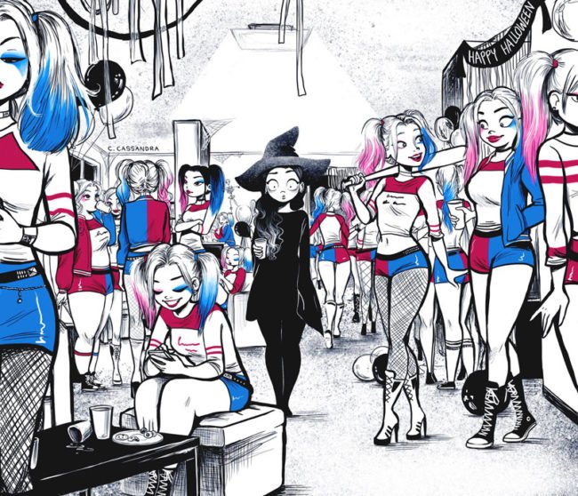 gakkari_club's tweet photo. 今年のハロウィンでハーレイ・クインのコスプレしてない女子はボッチ確定説 https://t.co/HKUArmJehc