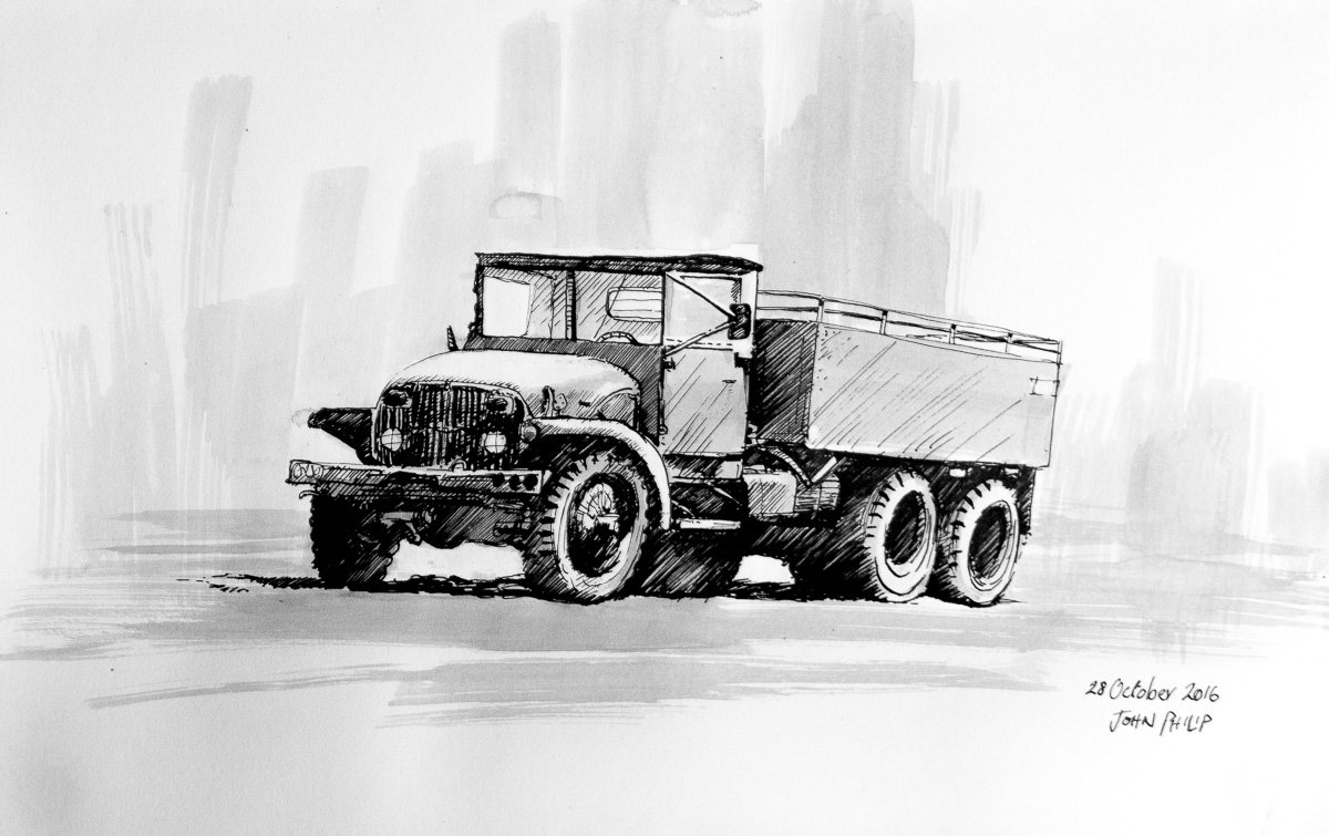 Day 28 - Truck in Ink
#inktober #inktober2016
johnphilip.co.za/?p=1452