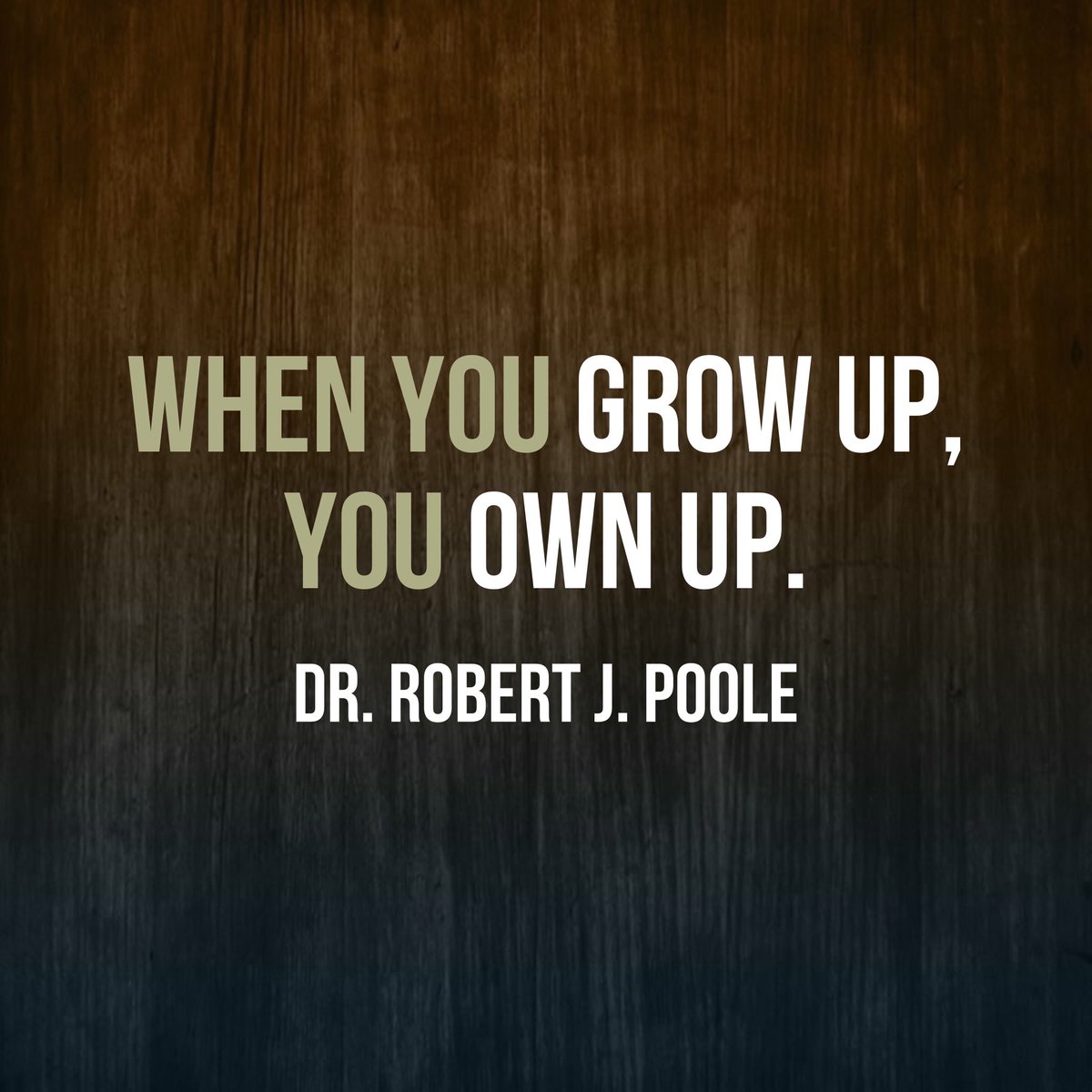 DCCLV2001's tweet photo. We wrestle with growing because we won't own anything...We are not being honest about it...You will not grow up until you own it. #docpoole https://t.co/4e34NTGChe