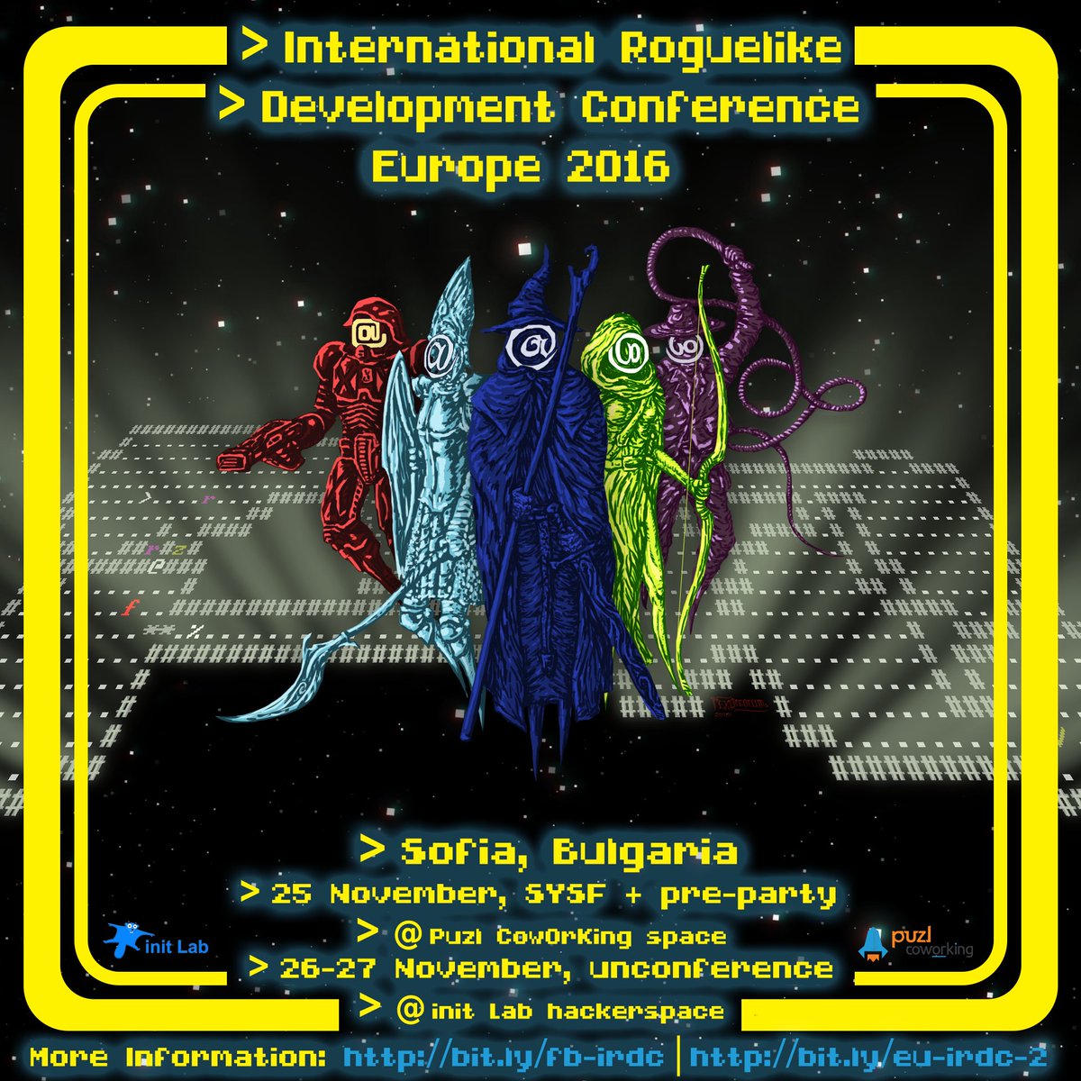 rexorcorum's tweet photo. International (EU) #roguelike Dev Conference 2016 - now with a poster! And a fb event page: https://t.co/4Wra0pbKey #irdc2016 See ya there! https://t.co/mxf5m8BWSP