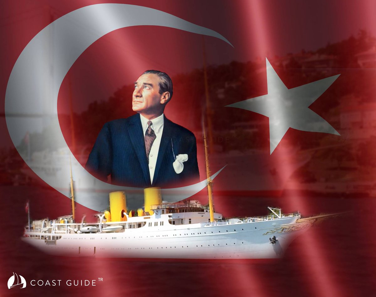 29 Ekim Cumhuriyet Bayramımız Kutlu Olsun #29ekim #cumhuriyetbayrami #ataturk #mvsavarona #coastguidetr