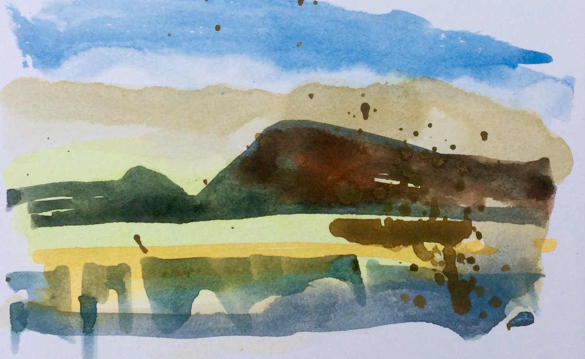 HattonRoger's tweet image. Small watercolour sketches from my recent trip to the highlands.
