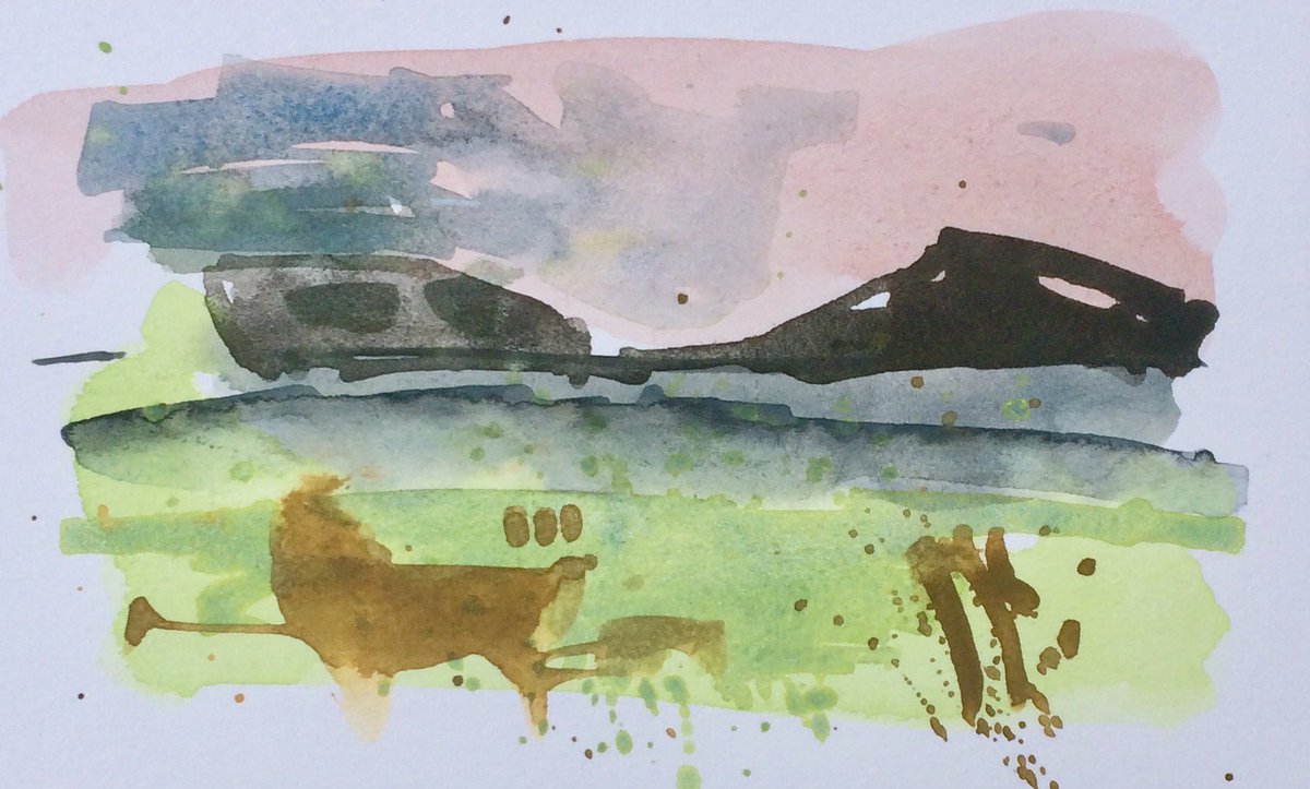 HattonRoger's tweet image. Small watercolour sketches from my recent trip to the highlands.