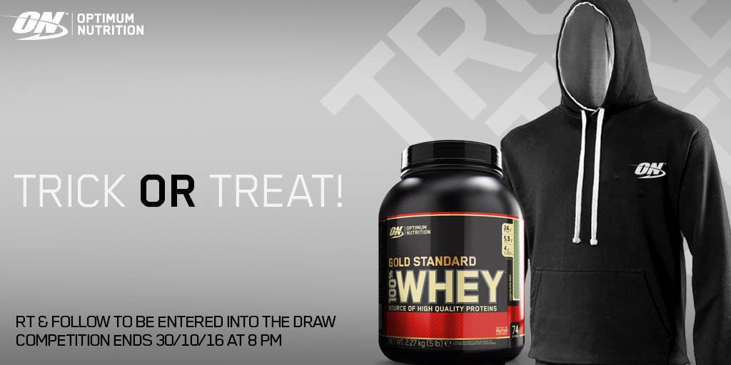 UKTeam_Optimum's tweet photo. RT + FOLLOW for your chance to win an ON Hoody and a tub of our #GoldStandard Whey! #HappyHalloween #Giveaway https://t.co/kkg9O1qujt