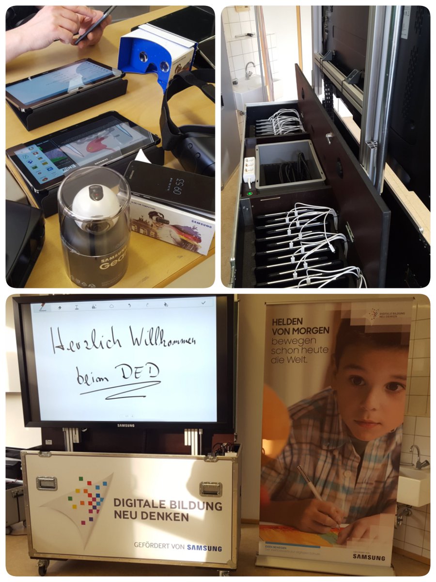 Das Klassenzimmer der Zukunft, vorgestellt von @samsung &amp; PR:Agenda GmbH aus Frankfurt. #iw7 #ded16 #oer