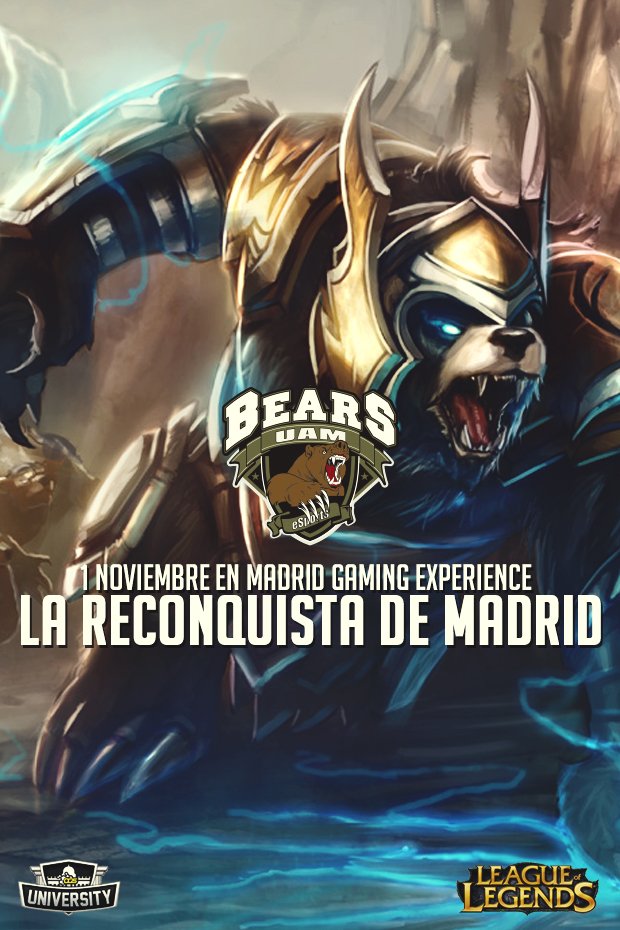 University_ES's tweet photo. Hoy se juega el @bears_uam vs @HornetsUpm. Conoce todos los resultados de la fase online. #DominateTheGame @HPEspana https://t.co/KVlicdOMLh https://t.co/9oKo9FXHWh