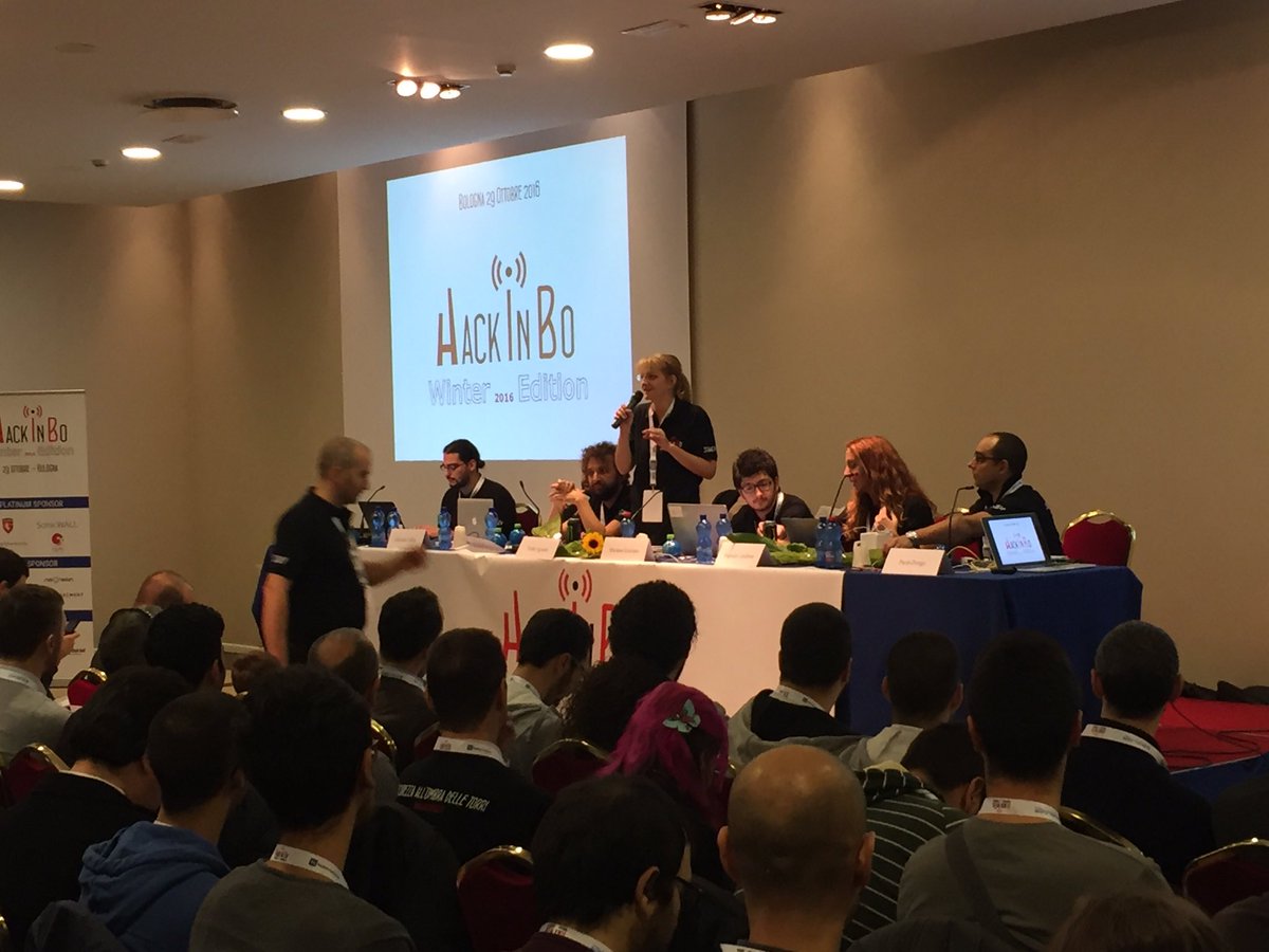 RobRe62's tweet photo. Sta iniziando @HackInBo. Anche in streaming
#HiB16 #HackInBo2016 #CyberSecurity https://t.co/PouK9b6qNr via @carolafrediani