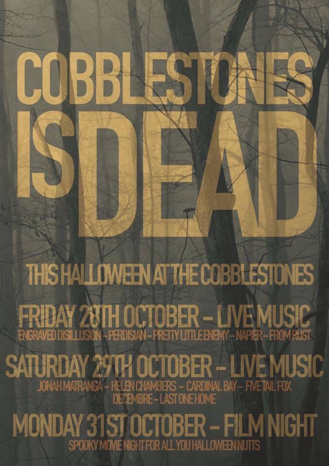 Tonight at The Cobblestones in our hometown of Bridgwater! Just £5 otd, doors at 6pm!