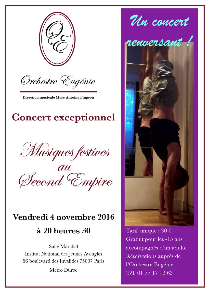 IRCMFS's tweet photo. Concert exceptionnel:Musiques officielles des fêtes au Second Empire #concertclassic #spectaculairesecondempire @DallasMuseumArt @MuseeOrsay https://t.co/14sR1wIGqM