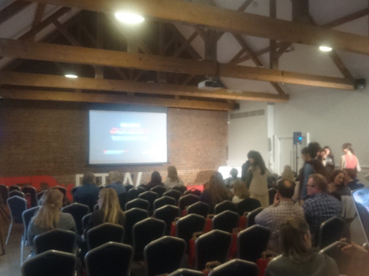 affinitltd's tweet image. Our view from our desk at the @TEDx_RTW  event this morning #TEDxRTWWomen - good luck to all the speakers today