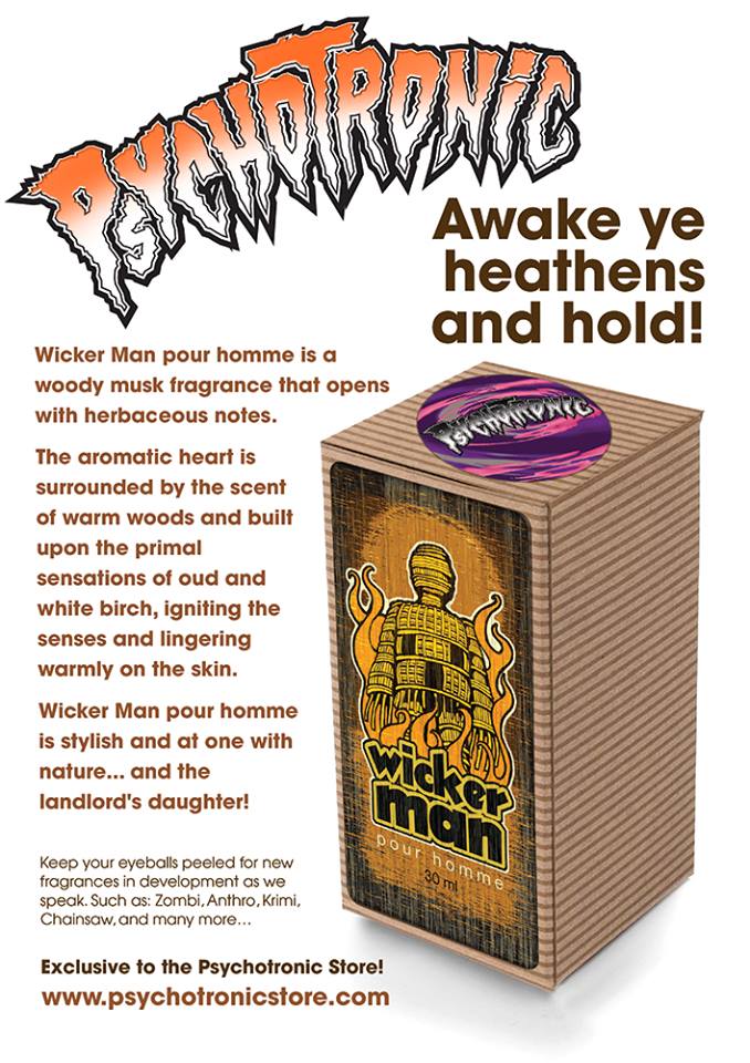 Christmas Shocking Fillers in store now,  Wicker Man pour homme is at one with nature...and the landlord's daughter! psychotronicstore.com/index.php?main…