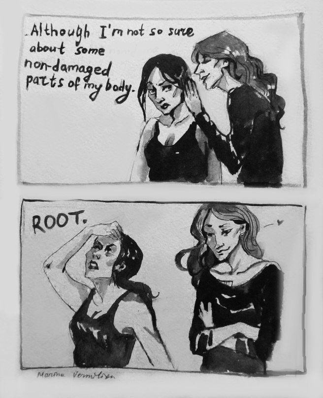 gildenstern25's tweet photo. Let Root flirt at the most inappropriate moments again, @cbs #ShootSpinOff #RootxShaw https://t.co/NFakHW4RKt