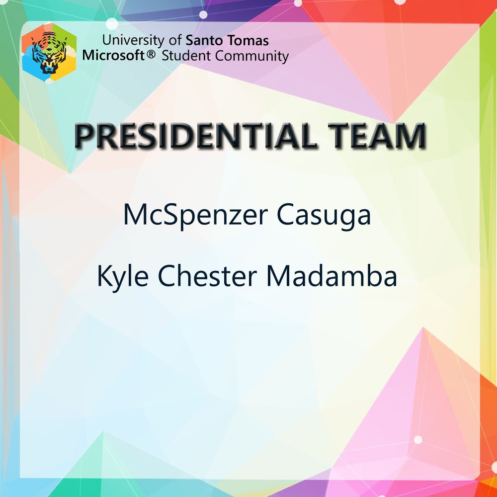 ust_microsoftsc's tweet photo. Congratulations to the delegates of Presidential Team! #MsSCDoGreatThings #TeamPres https://t.co/2NpxxIw6hJ