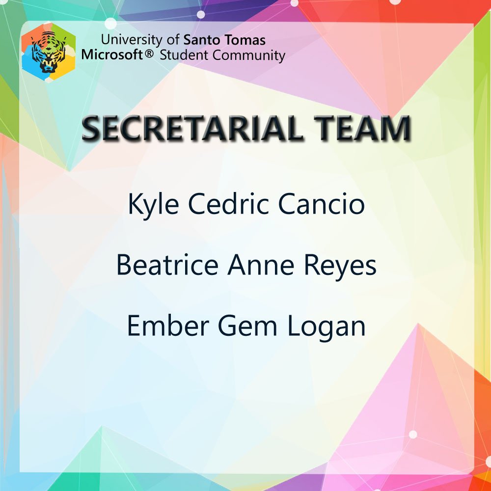 ust_microsoftsc's tweet photo. Congratulations to the delegates of Secretarial Team!
#MsSCDoGreatThings
#TeamSec https://t.co/DolxzSUHH4