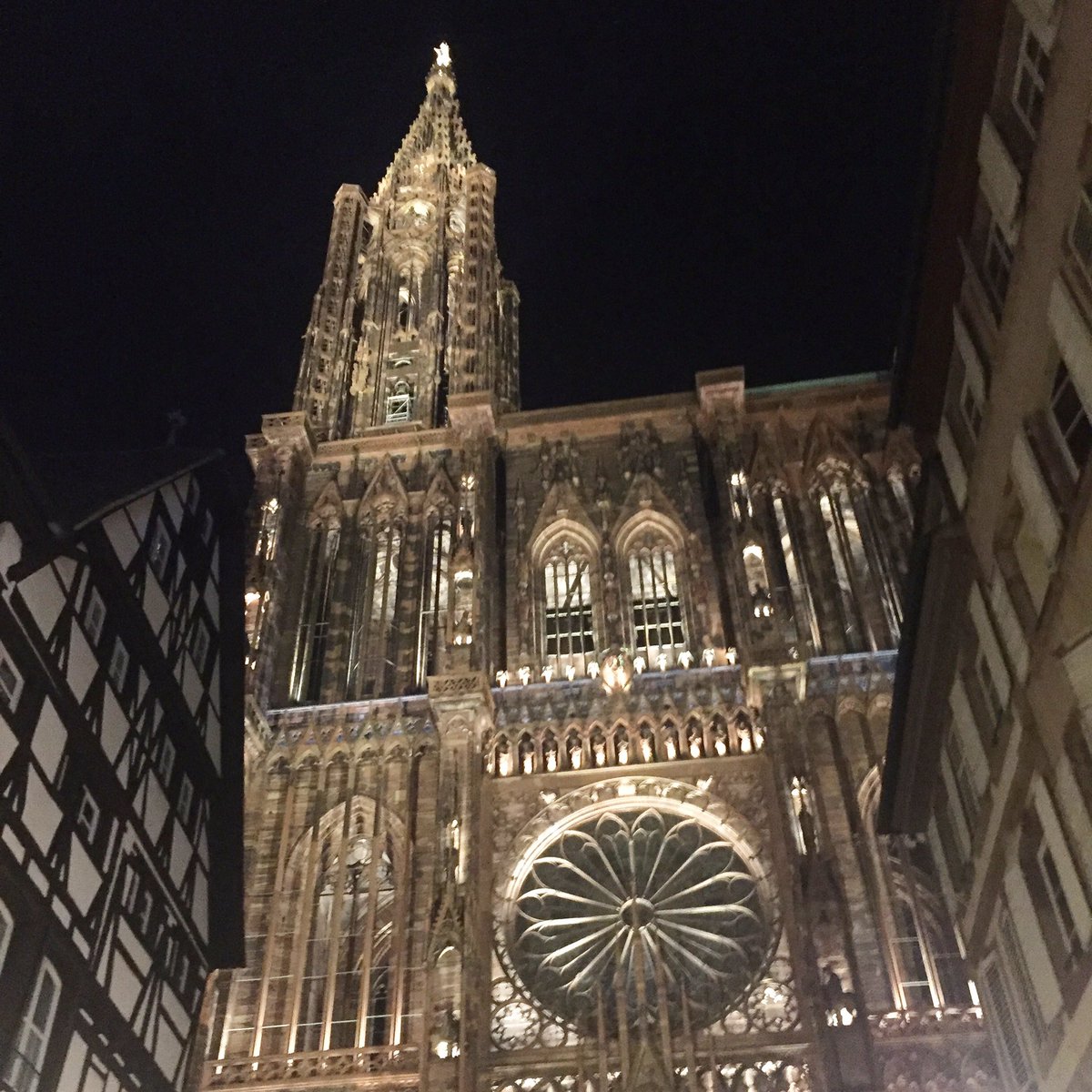 StrasTV's tweet photo. New light pour la Cathédrale #strasbourg #strastv @dnatweets ;) https://t.co/wXSJ70lYNn
