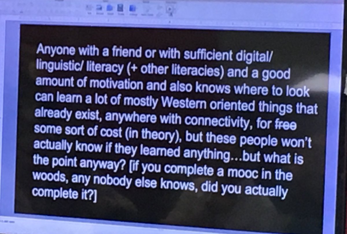 twitrnick's tweet photo. We started with the statement "Anyone can learn anything, anywhere, for free." And ended up with…  #p2pu #mozfest2016 #learning https://t.co/0dLBZ0gifU