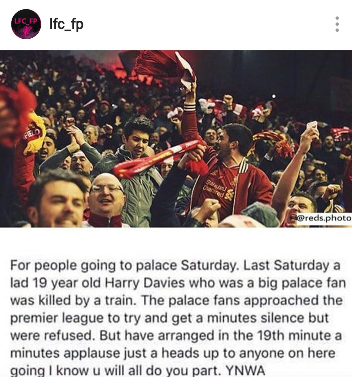 Please read for anybody going to the match today 🙏 #LFC <a href="/CPFC/">Crystal Palace F.C.</a> <a href="/LFC/">Liverpool FC</a>