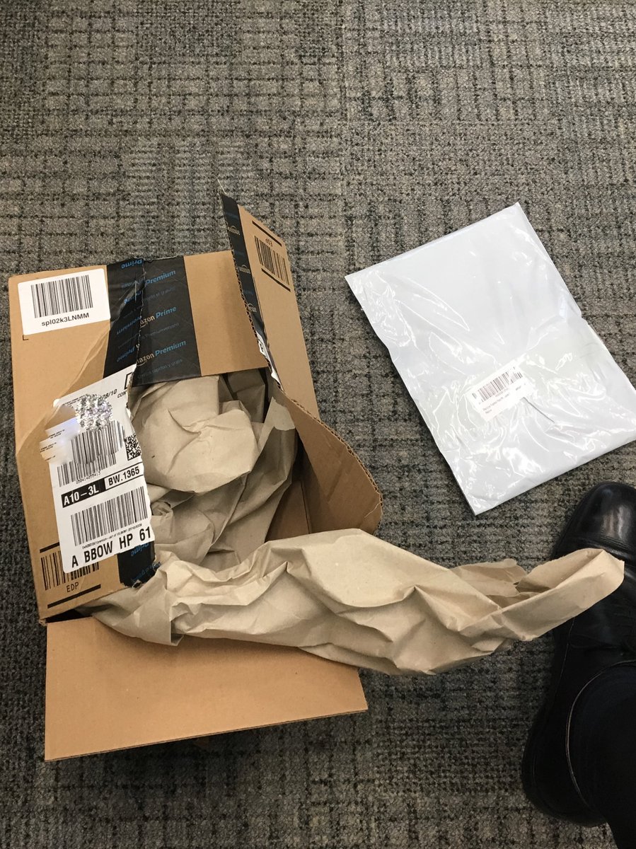 Ben5Lewis's tweet photo. @amazonprimenow stop sending so much packaging! #waste #packaging https://t.co/oZbVhJBQsV