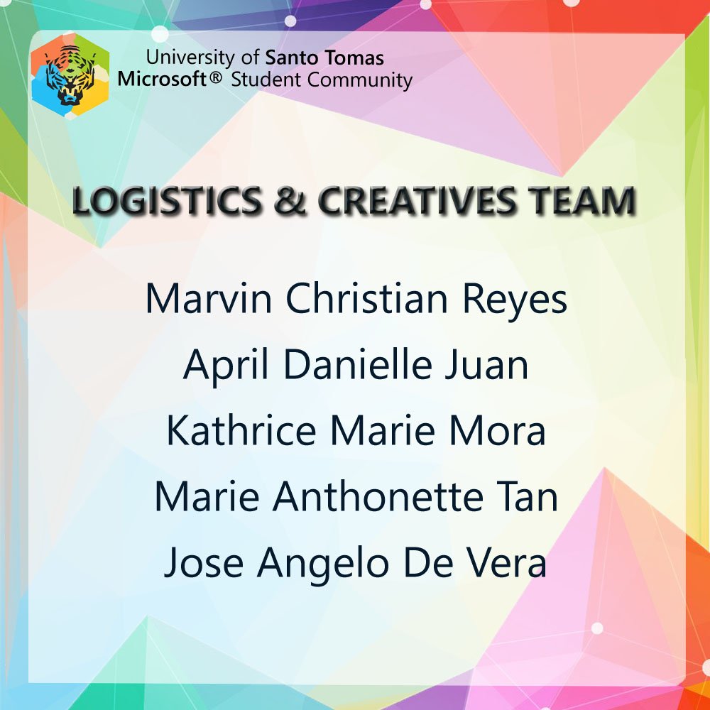 ust_microsoftsc's tweet photo. Congratulations to the delegates of Logistics and Creatives Team!
#MsSCDoGreatThings
#TeamLog https://t.co/otBAJWdm3D