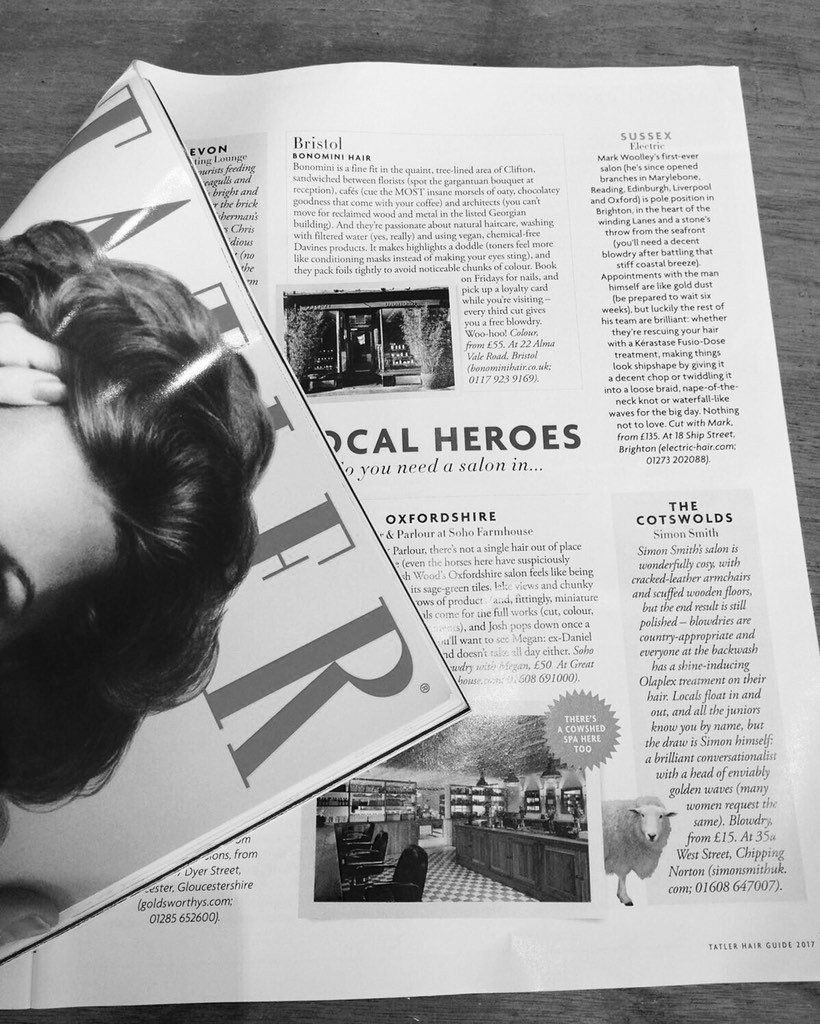 BonominiHair's tweet photo. Did we mention we've featured in #tatler 'best hair salons out of #London'?!
#hair #hairsalon #bristol #topsalons https://t.co/dLD7MITW8y