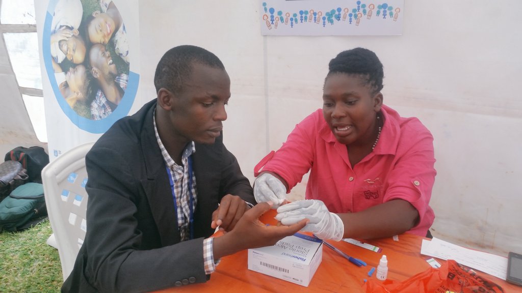 Know your health, all at the #IGDUG16, it's your choice to know your status <a href="/REACHAHAND/">Reach A Hand Africa</a>