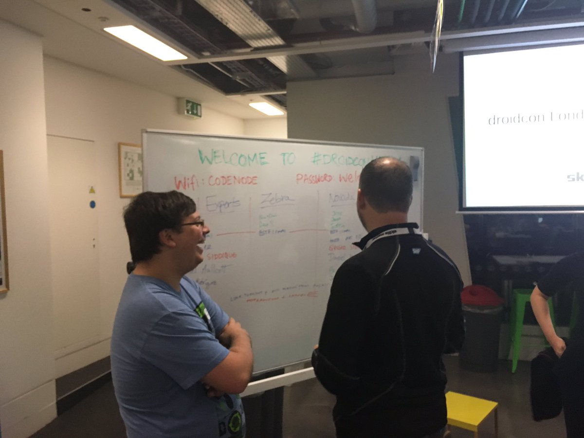 hellonicpereira's tweet image. #droidconhack kicks off at #codenode!Thx2our cool partners4making this happen!@google @ZebraTechnology @novoda @EqualExperts @xdadevelopers