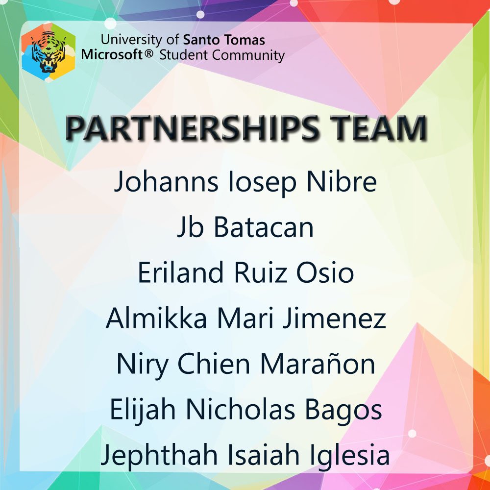 ust_microsoftsc's tweet photo. Congratulations to the delegates of Partnerships Team!
#MsSCDoGreatThings
#TeamPartnerships https://t.co/f1Ao4MqScH