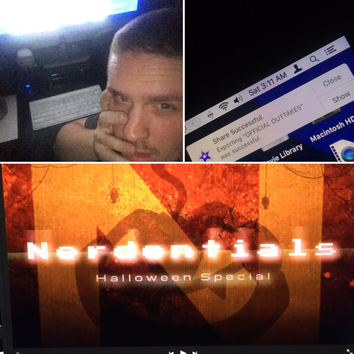 nerdentials's tweet photo. Super late editing...Halloween Special going up later today. After I wake up. #halloween2016 #funwithfriends #nerdentials https://t.co/GTTH2FOsoy