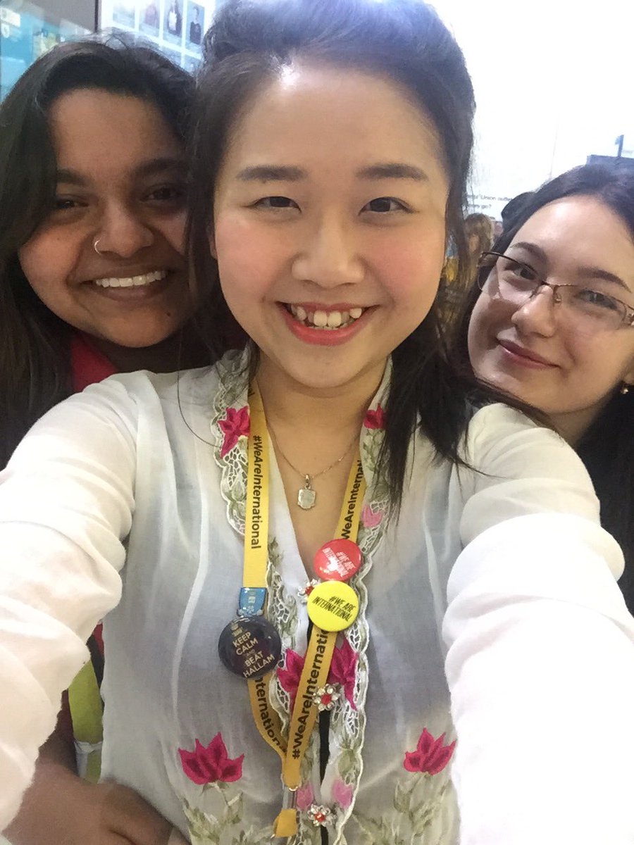 peggy9100's tweet photo. #WeAreInternational #WorldWeek16 World Week Parade with @ISCommittee @SUOfficers @sheffielduni @SheffieldSU https://t.co/kdQHpZJIBe