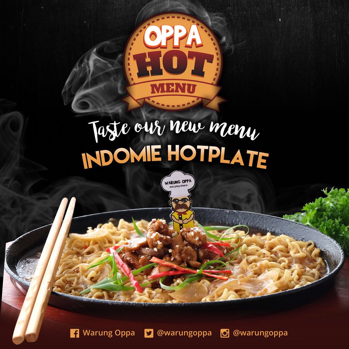 warungoppa's tweet photo. Taste our new menu "Indomie Hotplate" !
.
.
#warungoppa #opparanger #depok #margonda #cafe #culinary #gojek #gofood #exploredepok #rooftop https://t.co/Dn6VtCFQKx
