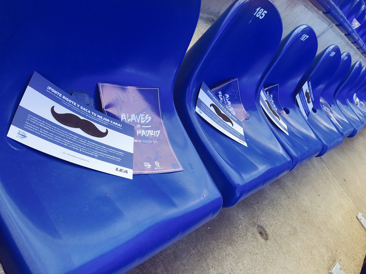 ¡Todo preparado para que te sumes al movimiento #Movember. Durante el descanso póntelo para la Bigotecam y... ¡Consigue premio!