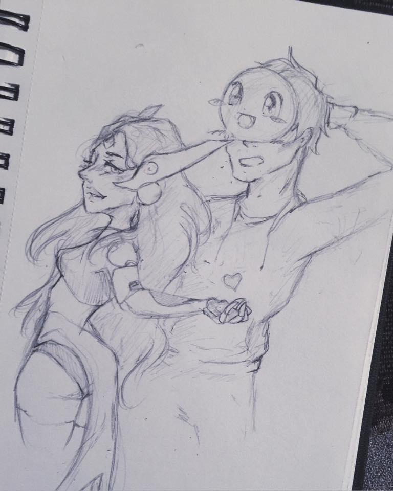 ohcarinaoftime's tweet photo. Sketched Symmetra and then threw @Pajamamax because he shares the same love I have for her perfection.  ( ◜◒◝ )♡ https://t.co/t3jtYpVBgx