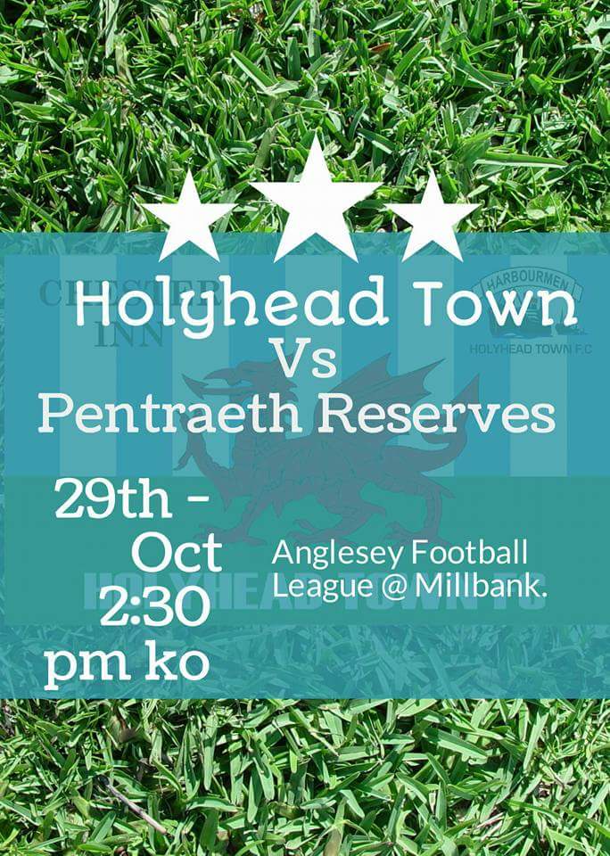 Anglesey Football on Millbank today Holyhead Town v Pentraeth 1430 KO teejac.com