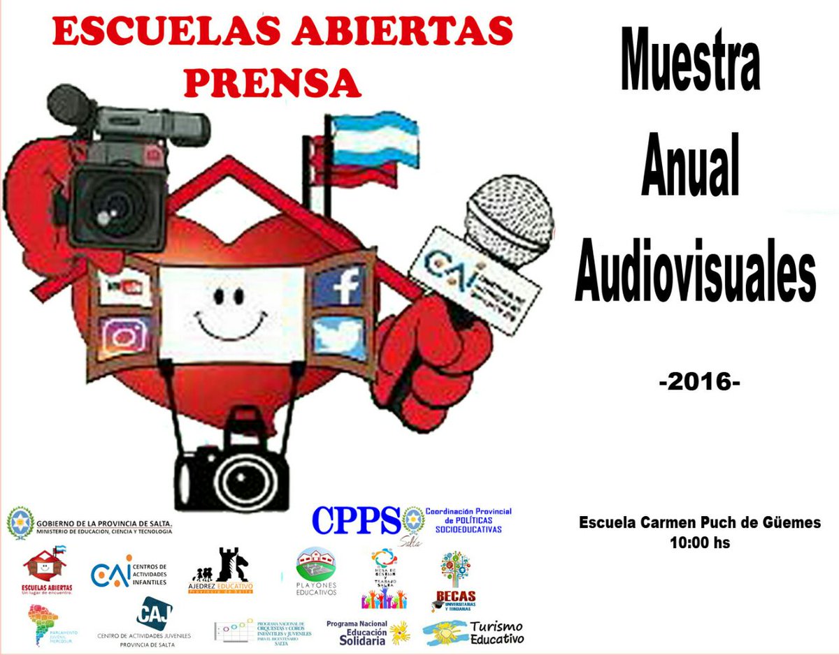 Comienza la cuenta regresiva...Sumate a la Gran Fiesta Audiovisual en el Hogar Escuela...