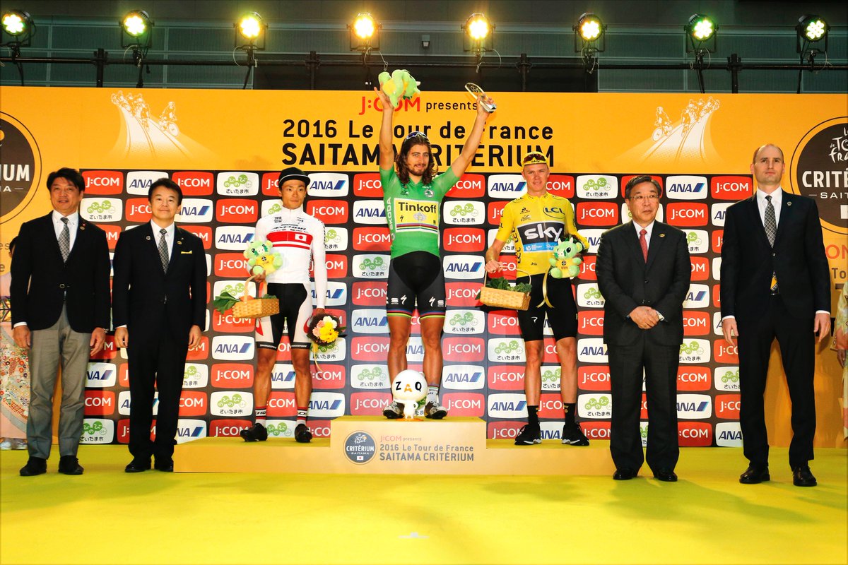 Winner of the #SaitamaCriterium 2016, of course it's <a href="/petosagan/">Peter Sagan</a>! And that really is a wrap! #Tinkoff